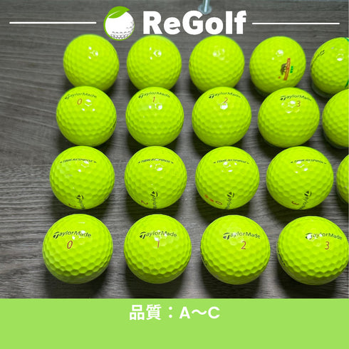 【中古】 ロストボール テーラーメイド ツアーレスポンス イエロー 2020年モデル 20球 ACランク ゴルフボール リゴルフ